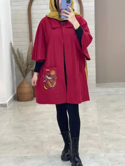 پالتو شنلی قرمز