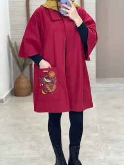 پالتو شنلی قرمز