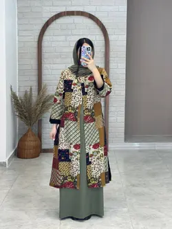 سارافون(زیر مانتویی) زیتونی