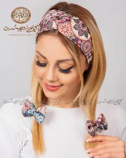 ست توربان و کش مو سنتی قهوه ای