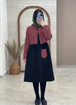 ست کت و سارافون پرناز مشکی