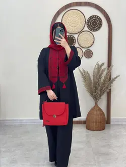 ست کت و شلوار بلوچ مشکی