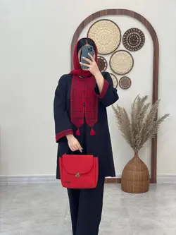 ست کت و شلوار بلوچ مشکی