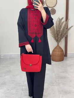 ست کت و شلوار بلوچ مشکی