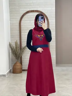 ست گلدونه زرشکی سورمه ای