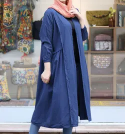 مانتو بهاره گلپر سورمه ای