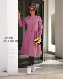 مانتو حنا صورتی