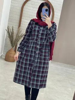 مانتو عروسکی چهارخونه