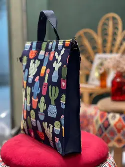 ساک دستی سرو کاکتوس سورمه ای