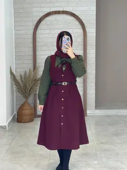 شومیز سارافون یلدا زرشکی یشمی
