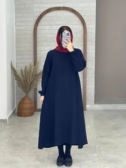 پیراهن شمیم سورمه ای