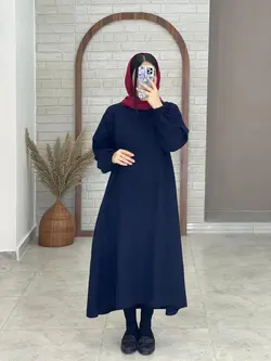 پیراهن شمیم سورمه ای