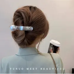 کلیپس انبری فلزی تک مروارید LARGE _ NEW