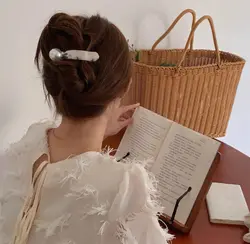 کلیپس انبری فلزی تک مروارید LARGE _ NEW