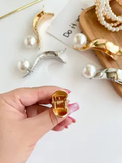 کلیپس انبری فلزی تک مروارید LARGE _ NEW