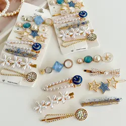 پک گیره مو ژورنالی تم نیلی