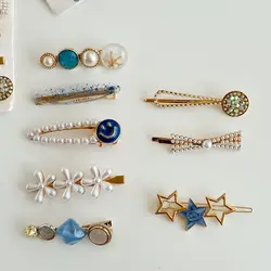 پک گیره مو ژورنالی تم نیلی