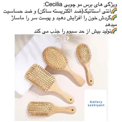 برس چوبی Cecilia bamboo Hairbrushe