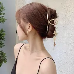 کلیپس فلزی آویز دار پروانه ای طرح روبانی