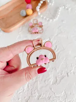 مینی کلیپس فلزی فانتزی (تدی)