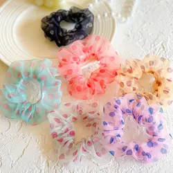 کش اسکرانچی خال خالی شیشه ای