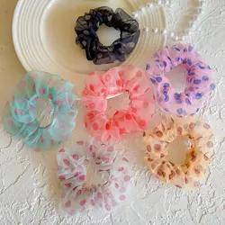 کش اسکرانچی خال خالی شیشه ای