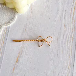 سنجاق فلزی طلایی فانتزی