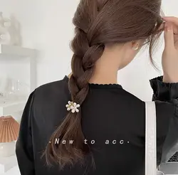 مینی کلیپس فلزی شکوفه مرواریدی