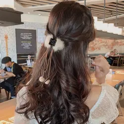 کلیپس پوم پوم آویز دار