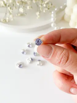 مهره مو نگینی یاسی