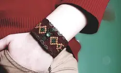 دست بند زنانه بلوچ دوزی برند چلیپ