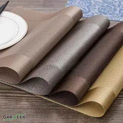 مشخصات، قیمت و خرید زیر بشقابی مستطیل - قهوه گارنیک