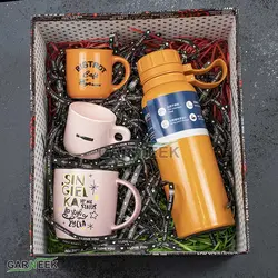 پک کادویی [تراول ماگ و 3 فنجان در ابعاد مختلف] - قهوه گارنیک