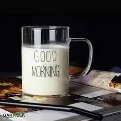 لیوان پیرکس گود مورنینگ سایز بزرگ - قهوه گارنیک