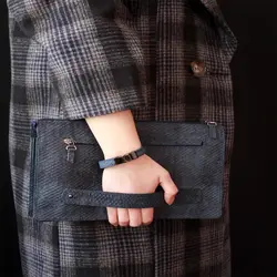 دستبند چرمی دستدوز مهریز (Mehriz)