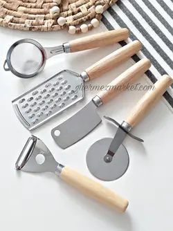 سرويس قاشق چنگال دسته چوبی