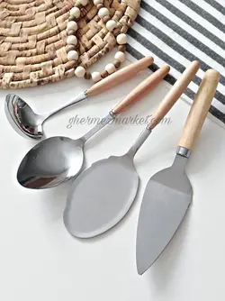 سرويس قاشق چنگال دسته چوبی