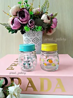نمکدان و ادویه پاش شیشه ای تایلی