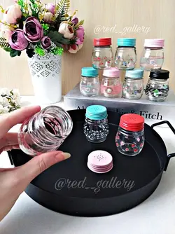 نمکدان و ادویه پاش شیشه ای تایلی