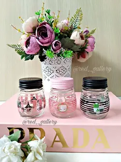 نمکدان و ادویه پاش شیشه ای تایلی