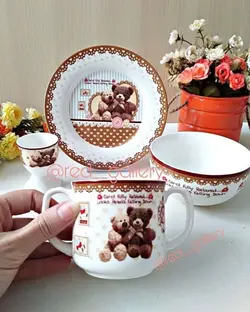 ظرف غذای کودک خرس