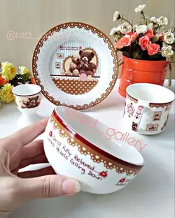 ظرف غذای کودک خرس