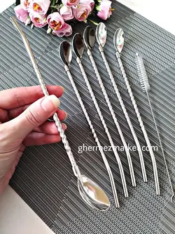 قاشق شربت نی دار
