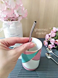 قاشق شربت نی دار