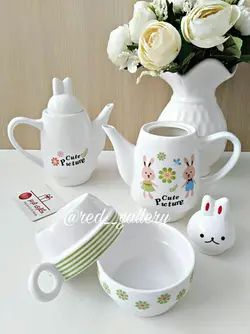 قوری فنجان خرگوش دو نفره