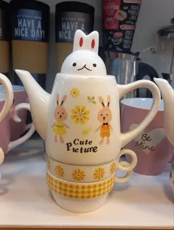 قوری فنجان خرگوش دو نفره