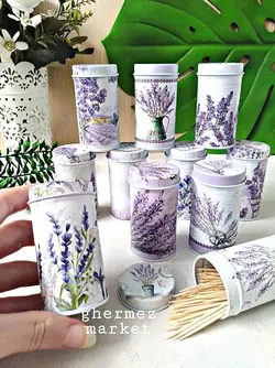 جاخلال فلزی استوانه گل سنبل