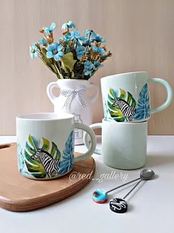 ماگ برگ انجیری و گورخر