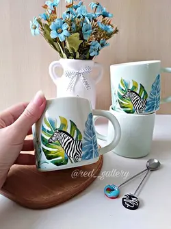 ماگ برگ انجیری و گورخر