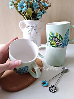 ماگ برگ انجیری و گورخر